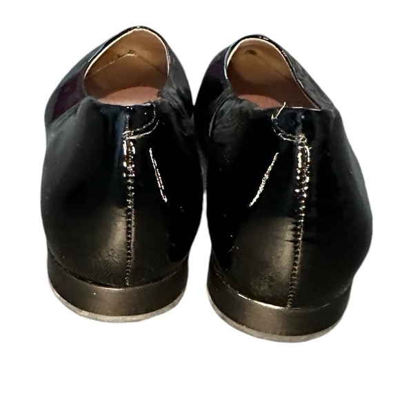 NEW Marc Joseph Bianca Patent Leather Pointed Toe Flats in Black - Picture 4 of 8